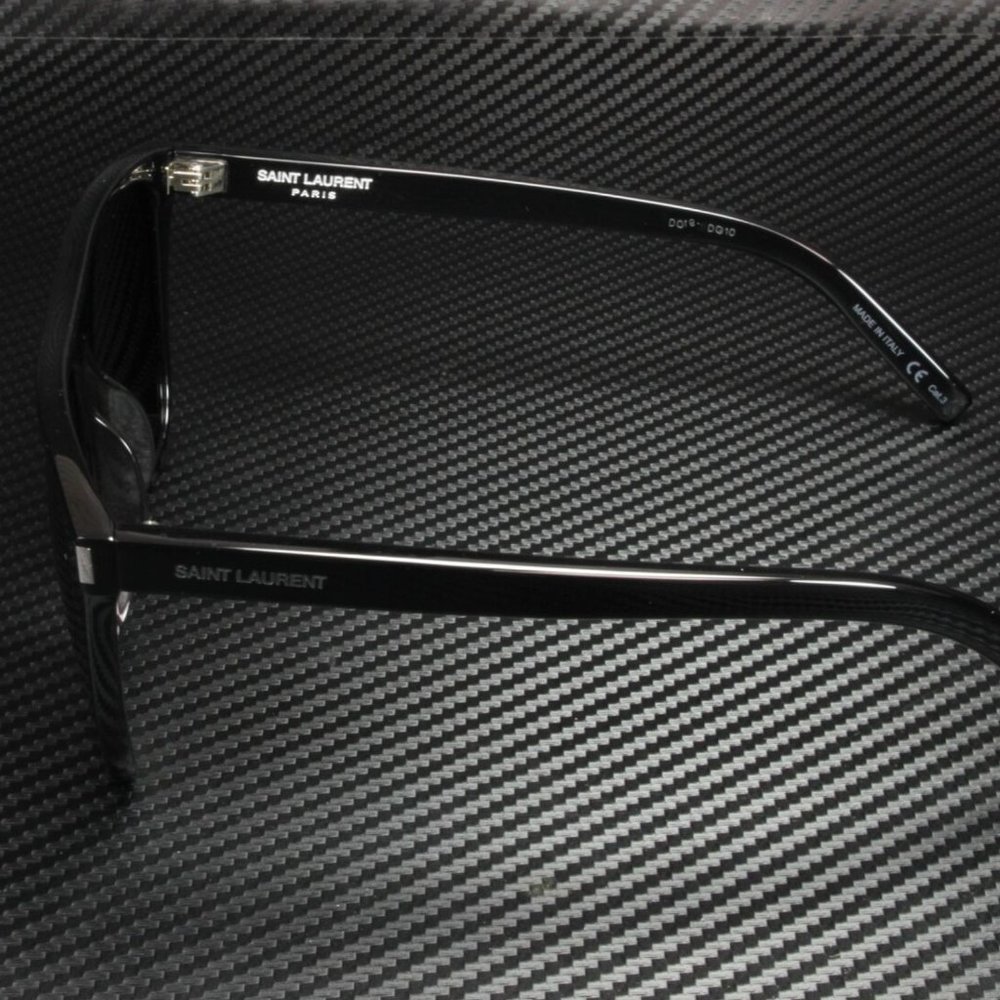 Saint Laurent Unisex Shiny Black Sunglasses! - Picture 4 of 4